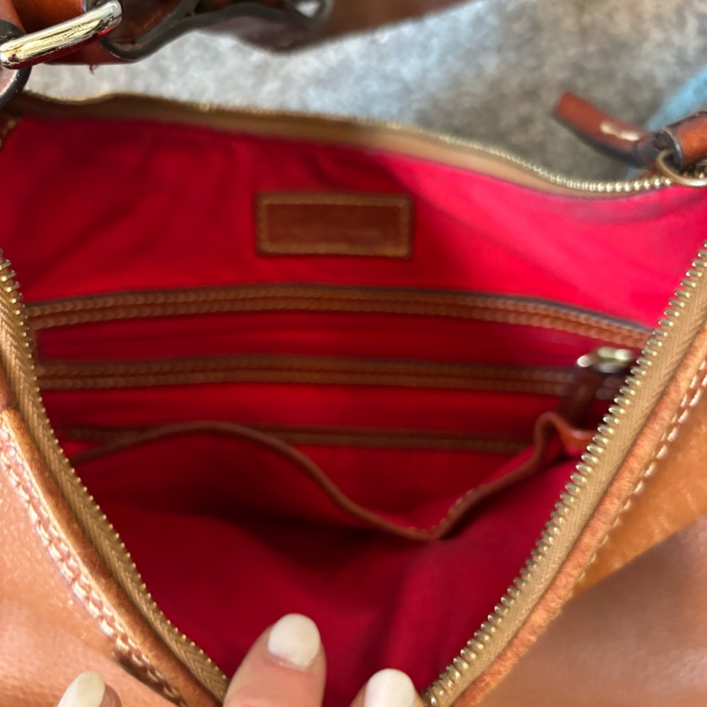 Dooney & Bourke Brown Pebble Grain Hobo - Picture 3 of 6